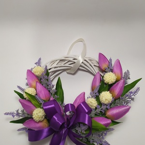 Tulipános tavsz kopogtató - otthon & életmód - dekoráció - Meska.hu