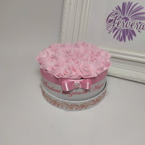 Mini virágbox rózsaszín, Otthon & Lakás, Dekoráció, Virágdísz és tartó, Virágbox, virágdoboz, Virágkötés, MESKA