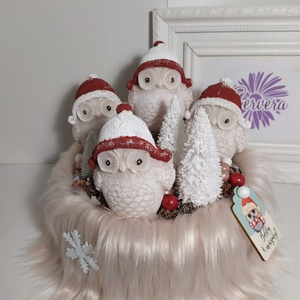 Bagoly adventi box - karácsony - adventi díszek - adventi koszorú - Meska.hu