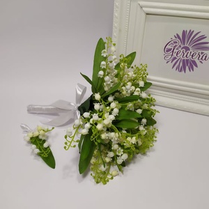 Menyasszonyi csokor, gyöngyvirág - esküvő - menyasszonyi- és dobócsokor - Meska.hu