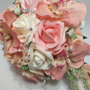 Menyasszonyi csokor, orchidea, rózsa - esküvő - menyasszonyi- és dobócsokor - Meska.hu