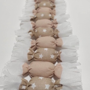 Retró textil szaloncukor, karamell, csillagos - Meska.hu