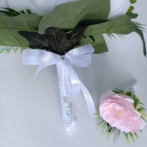 Menyasszonyi csokor, peónia, boglárka, lisianthus - esküvő - menyasszonyi- és dobócsokor - Meska.hu