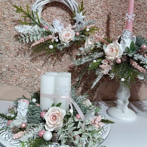 Angyali üzenet adventi asztaldísz, adventi koszorú - karácsony - adventi díszek - adventi asztaldísz - Meska.hu