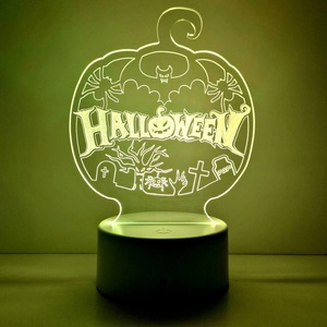 LED-es Halloween-i lámpa - otthon & életmód - dekoráció - halloween - halloweeni tök és lámpás - Meska.hu