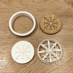 Karácsonyi hópihés keksz, süti. sütemény kiszúró forma - otthon & életmód - konyhafelszerelés, tálalás - sütés, főzés - sütikiszúró - Meska.hu