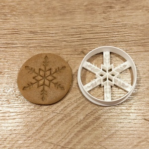 Karácsonyi hópihés (hatágú) keksz, süti. sütemény kiszúró forma - Meska.hu