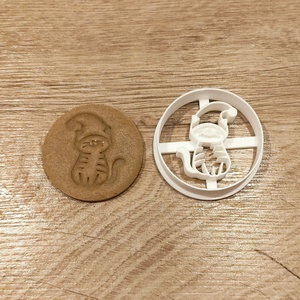 Karácsonyi cicás keksz, süti. sütemény kiszúró forma - Meska.hu