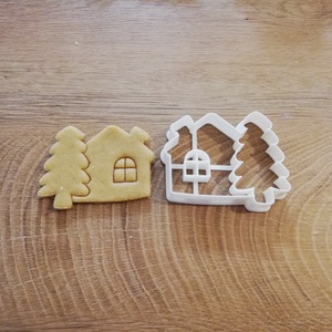 Házikó Karácsonyi mézeskalács-, keksz kiszúró forma, Otthon & Életmód, Konyhafelszerelés, tálalás, Sütés, főzés, Sütikiszúró, Mézeskalácssütés, Mindenmás, MESKA