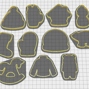 Vegyes karácsonyi keksz-, mézeskalács-, keksz kiszúró forma szettben - otthon & életmód - konyhafelszerelés, tálalás - sütés, főzés - sütikiszúró - Meska.hu