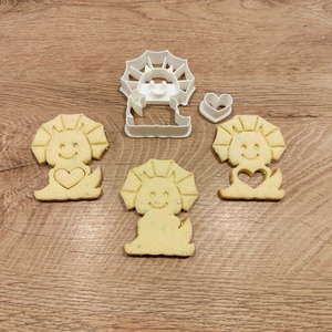 Szerelmes dino keksz-, mézeskalács-, süti kiszúró szett  - otthon & életmód - konyhafelszerelés, tálalás - sütés, főzés - sütikiszúró - Meska.hu