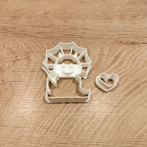 Szerelmes dino keksz-, mézeskalács-, süti kiszúró szett  - otthon & életmód - konyhafelszerelés, tálalás - sütés, főzés - sütikiszúró - Meska.hu