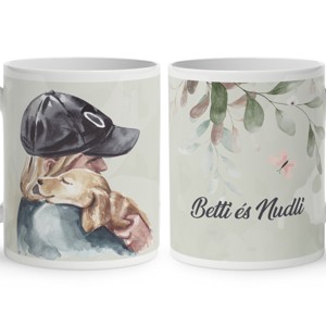 Kérd a neveddel - Bújós kutyusom mintás bögre, Otthon & Életmód, Konyhafelszerelés, tálalás, Tálalás, Bögre & Csésze, , MESKA