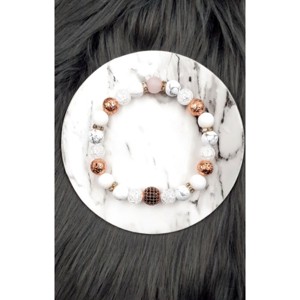 Yvonne Design LUXURY ásványkarkötő rosegold, Ékszer, Karkötő, Ásványkarkötő, , MESKA