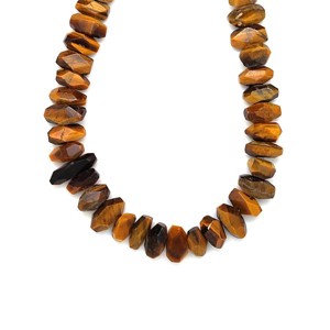 Tigrisszem fazettált darabok 11-13x6-8mm, Kellékek & szerszámok, Ásvány alapanyag, Ásványfüzér, , MESKA