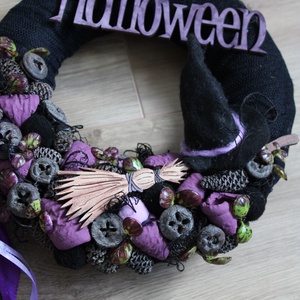 Boszis Halloween ajtódísz  - otthon & életmód - dekoráció - halloween - halloweeni ajtódíszek és ablakdíszek - Meska.hu