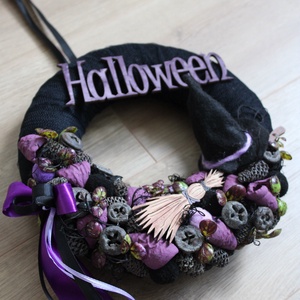 Boszis Halloween ajtódísz  - otthon & életmód - dekoráció - halloween - halloweeni ajtódíszek és ablakdíszek - Meska.hu
