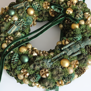 Karácsonyi ajtódísz kopogtató  - Meska.hu