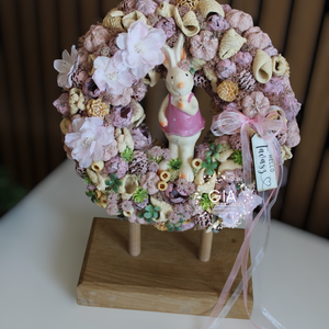 Húsvéti nyuszis ajtódísz - otthon & életmód - dekoráció - ajtó- és ablak dekoráció - ajtódísz & kopogtató - Meska.hu