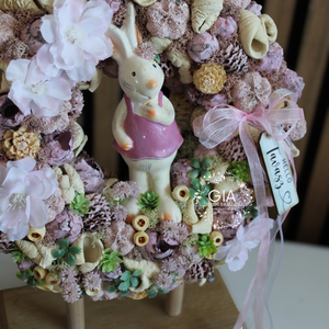 Húsvéti nyuszis ajtódísz - otthon & életmód - dekoráció - ajtó- és ablak dekoráció - ajtódísz & kopogtató - Meska.hu