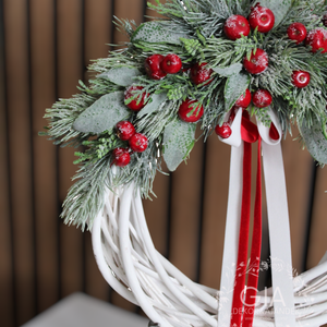 Téli ajtódísz , Otthon & Életmód, Dekoráció, Ajtó- és ablak dekoráció, Ajtódísz & Kopogtató, Mindenmás, MESKA