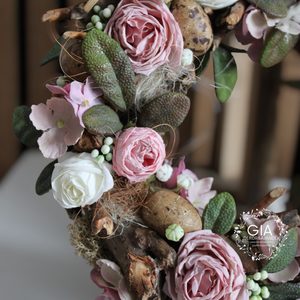 Húsvéti ajtódísz vagy asztali koszorú  - otthon & életmód - dekoráció - ajtó- és ablak dekoráció - ajtódísz & kopogtató - Meska.hu