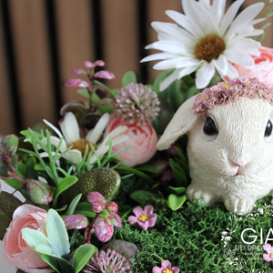 Húsvéti nyuszis kosár - otthon & életmód - dekoráció - húsvéti asztaldíszek - Meska.hu