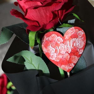 Rózsa Valentin -napra - otthon & életmód - virágdekoráció - virágok - szálas virág - Meska.hu