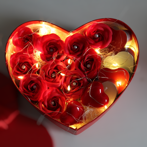 Valentin napi illatos szappanrózsa box - otthon & életmód - virágdekoráció - virágok - virágbox - Meska.hu