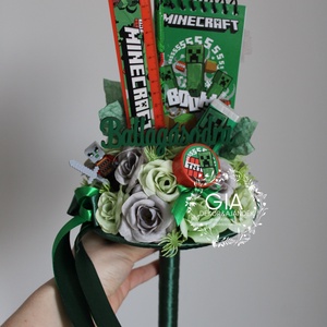 Minecraft ballagási csokor - Meska.hu
