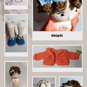 Abigél  mintaleírás pdf - diy (csináld magad) - szabásminta, útmutató - horgolási minta - Meska.hu
