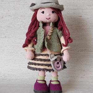 Evelin horgolt amigurumi baba, Játék & Sport, Baba & babaház, Öltöztethető baba, Horgolás, MESKA