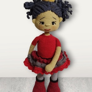 Horgolt királylány  - játék & sport - baba & babaház - baba - Meska.hu