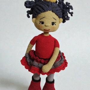 Horgolt királylány  - játék & sport - baba & babaház - baba - Meska.hu