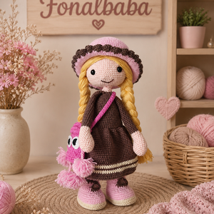 Emili horgolt baba - játék & sport - baba & babaház - baba - Meska.hu