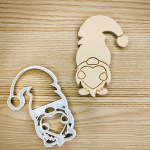 Sütikiszúró - Szivecskés karácsonyi manó, Otthon & Életmód, Konyhafelszerelés, tálalás, Sütés, főzés, Sütikiszúró, Mindenmás, MESKA