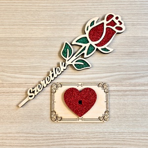 Valentin-napi fa örökrózsa 1 - otthon & életmód - virágdekoráció - virágdíszek - asztali virágdísz - Meska.hu