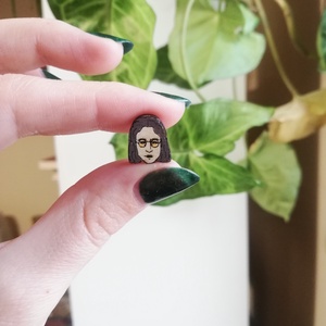 Lennon és Ono (Be my Yoko Ono) fülbevaló - ékszer - fülbevaló - pötty fülbevaló - Meska.hu