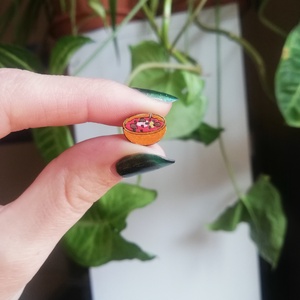 Gulyás és Paprika Fa Kézzel Festett Fülbevaló Ékszer Bármely Alkalomra Hétköznapokra Vicces Mókás Egyedi Ajándék - ékszer - fülbevaló - pötty fülbevaló - Meska.hu