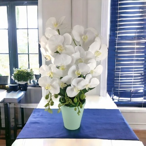 Nagy méretű fehér kétszálas orchidea OR201FH, Otthon & Életmód, Dekoráció, Virágdísz és tartó, Csokor & Virágdísz, Virágkötés, MESKA