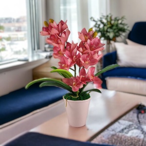 Nagy méretű, kétágú pink csónakorchidea ORC201PK - otthon & lakás - dekoráció - virágdísz és tartó - csokor & virágdísz - Meska.hu