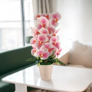 Nagy méretű fehér kétszálas orchidea OR204FHRS, Otthon & Életmód, Dekoráció, Virágdísz és tartó, Csokor & Virágdísz, Virágkötés, MESKA
