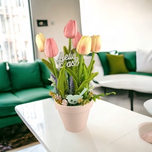 Tulipános tavaszi asztaldísz TUG553LABA - otthon & életmód - dekoráció - virágdísz és tartó - csokor & virágdísz - Meska.hu