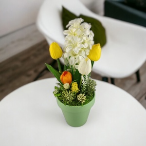 Fehér jácintos asztaldísz JAT03FH - otthon & életmód - dekoráció - asztal és polc dekoráció - asztaldísz - Meska.hu