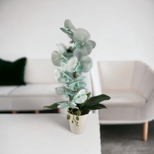 Nagy méretű élethű halvány kék orchidea OR117KE - otthon & életmód - dekoráció - virágdísz és tartó - csokor & virágdísz - Meska.hu