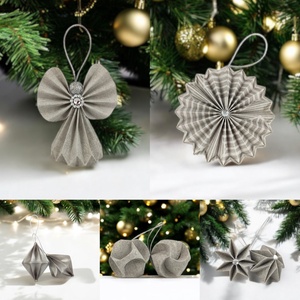 Karácsonyi ajándékbox válogatás - szürke és ezüst árnyalatokban KKBX01 - karácsony - karácsonyi lakásdekoráció - karácsonyfadíszek - Meska.hu