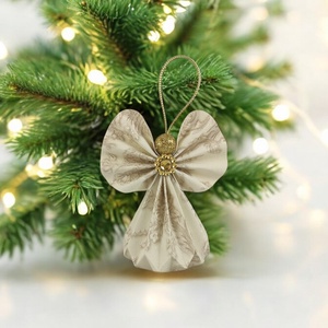 Ekrü, beige papírangyalka PANAR0082 - Meska.hu