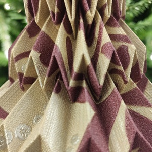 Bordó, arany mintás fenyőfa formájú karácsonyfadísz FF131 - karácsony - karácsonyi lakásdekoráció - karácsonyfadíszek - Meska.hu