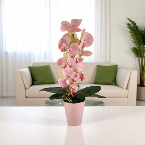 Rózsaszín nagyméretű egyszálas élethű orchidea OR121RS, Otthon & Életmód, Dekoráció, Virágdísz és tartó, Csokor & Virágdísz, Virágkötés, MESKA