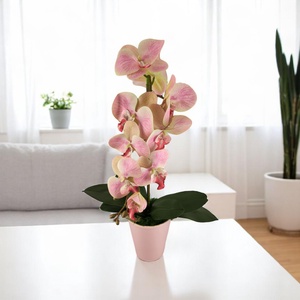 Rózsaszín nagyméretű egyszálas élethű orchidea OR121RS - otthon & életmód - dekoráció - virágdísz és tartó - csokor & virágdísz - Meska.hu